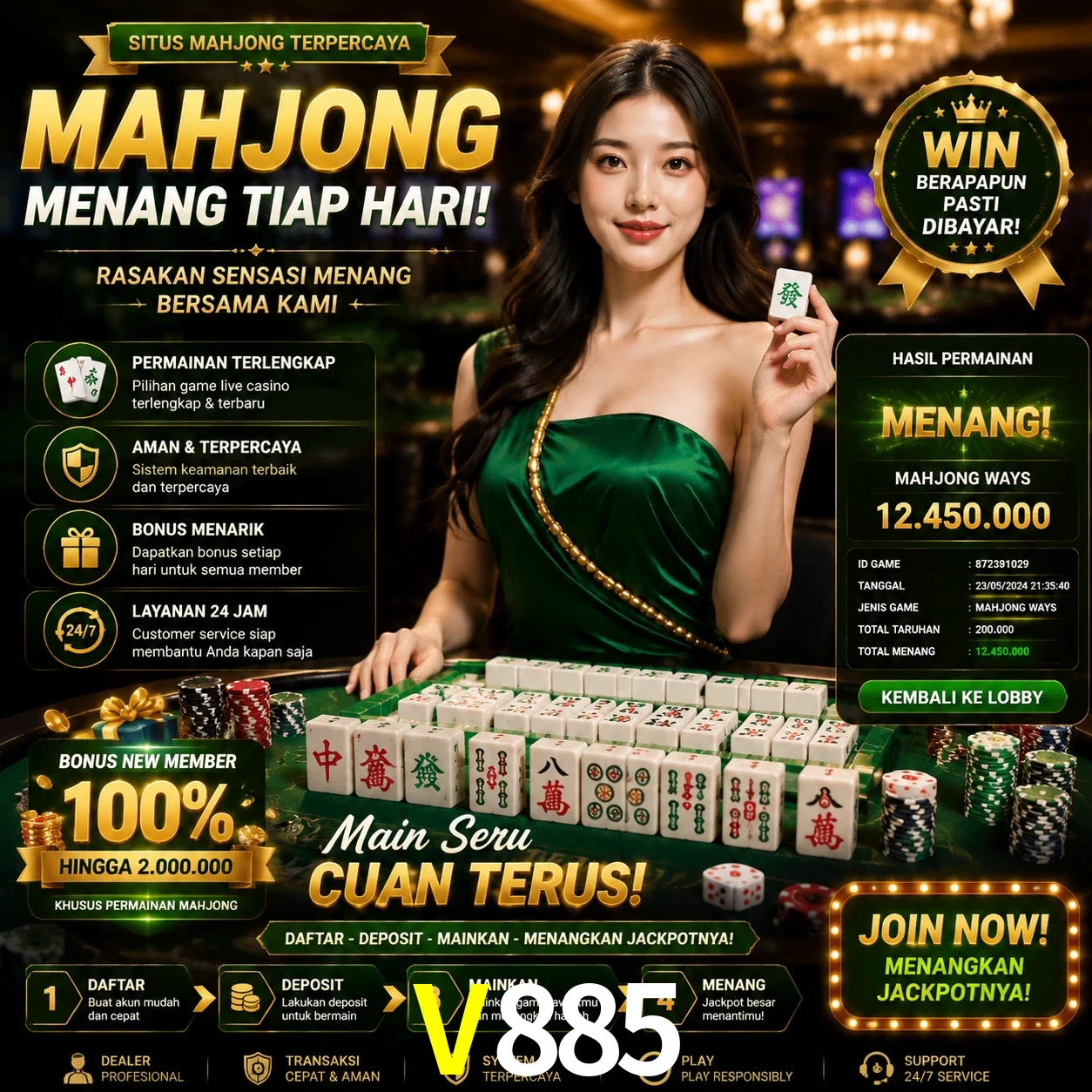 Cashback VIP V885 - reembolso semanal